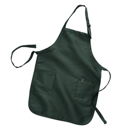 Forest Green promotional full length apron