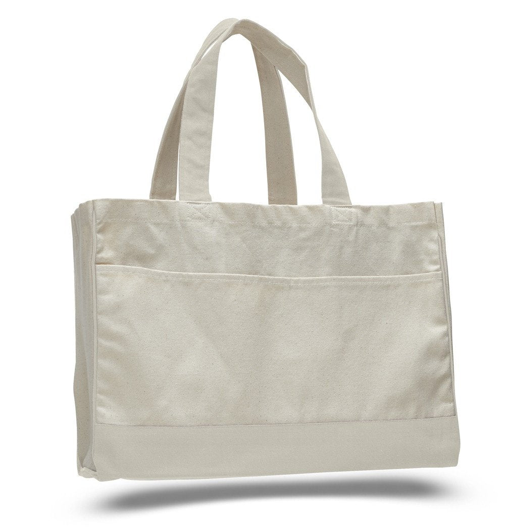 Canvas Tote Bag - Large With Compartments | Net Zero Co. | Canvas tote bags,  Large canvas tote bags, Tote bag with pockets