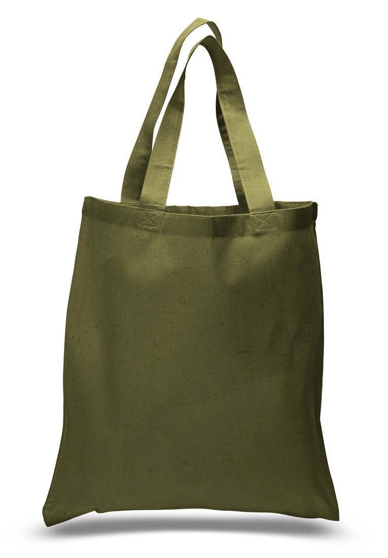Cotton Shopping Tote Bags Army Green