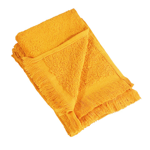 11" x 18 Velour Fringed Fingertip Towels by the Dozen - Colors