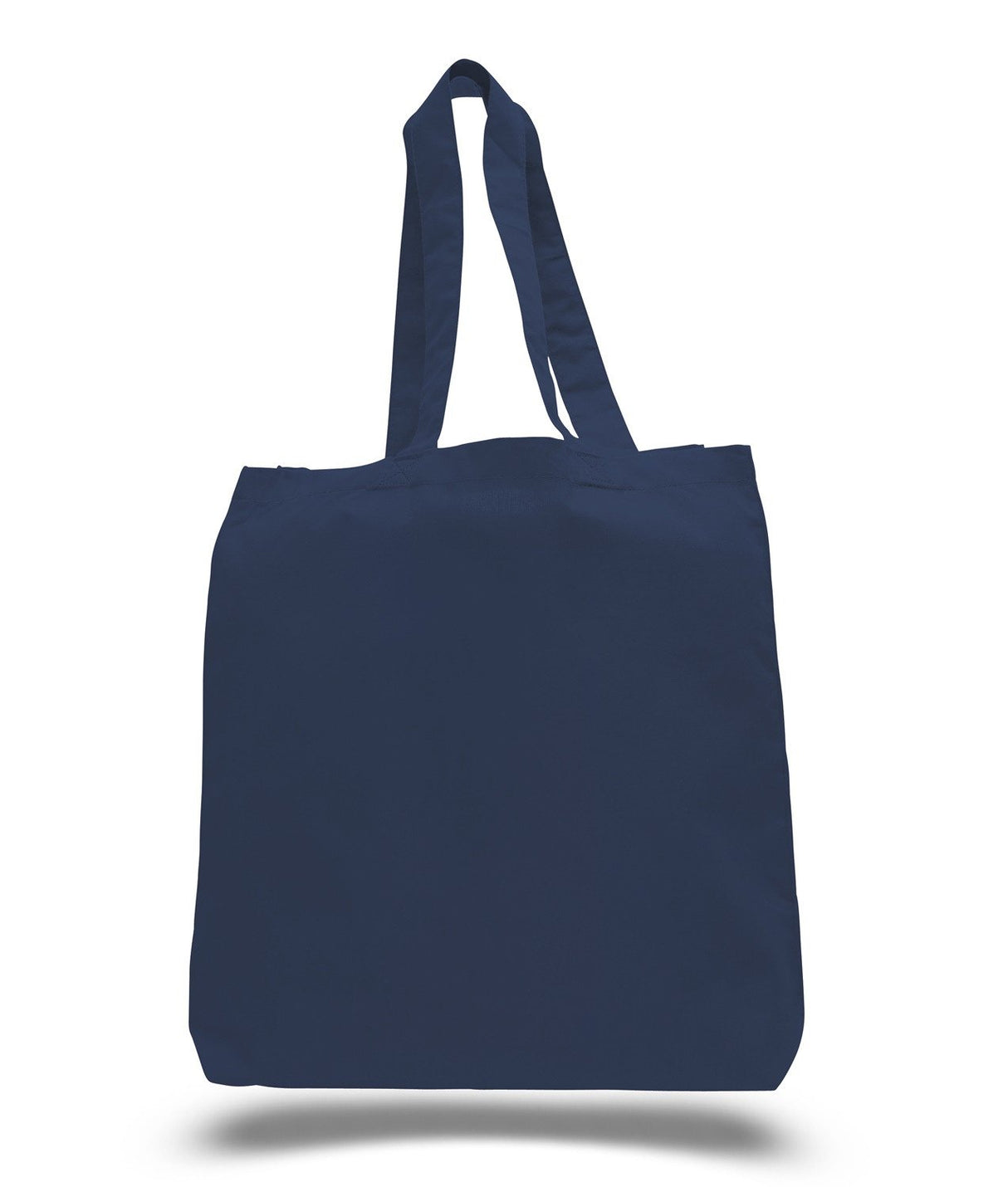 Navy Cheap Cotton Tote Bags With Gusset