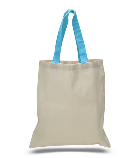 Affordable Tote Bag With Turquoise Handles