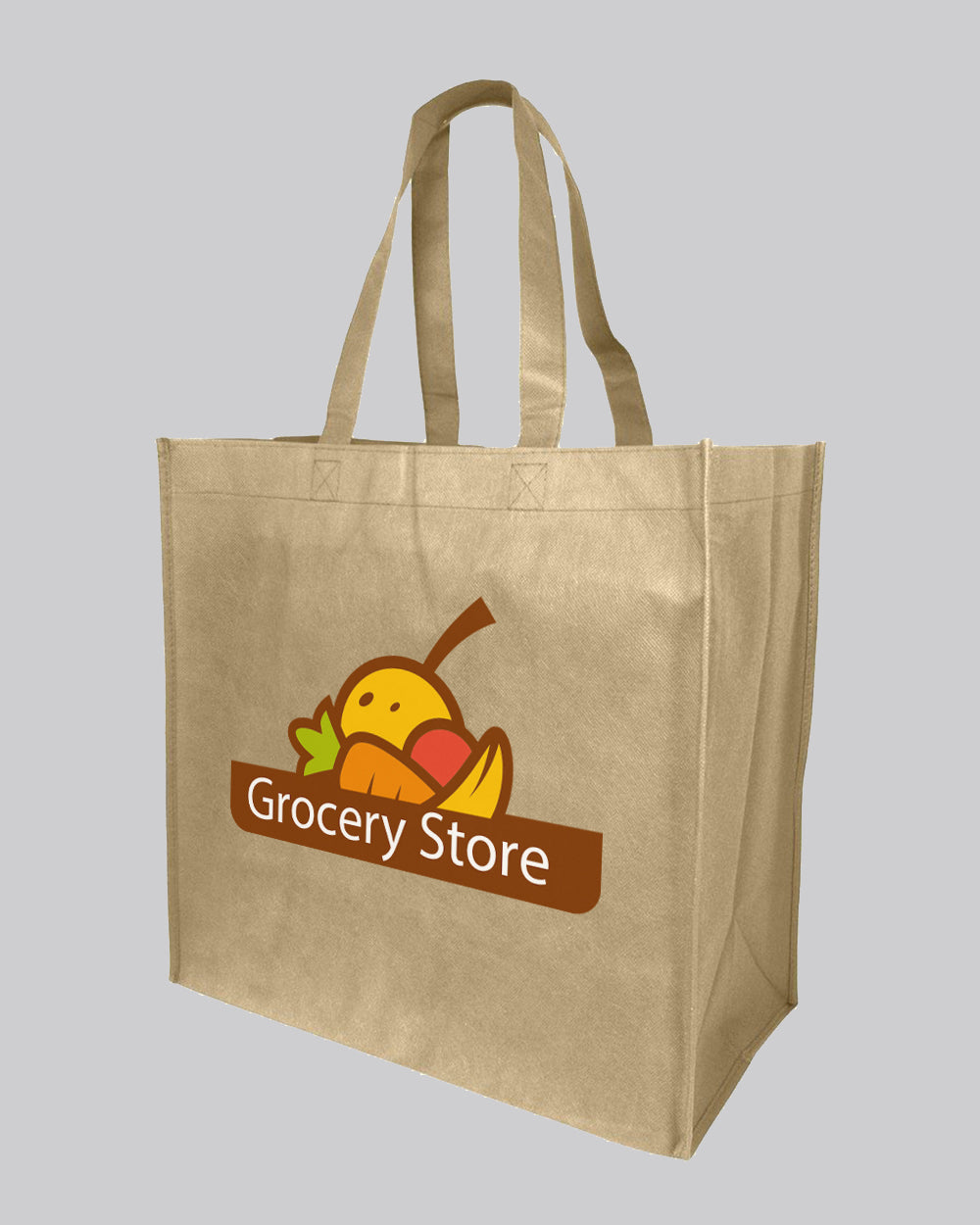 Large Shopping Grocery Customized Logo Tote Bags - Promo Tote Bags