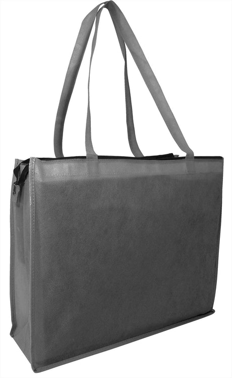 Zippered Large Tote Bags - Reusable Grocery Bags - GN61
