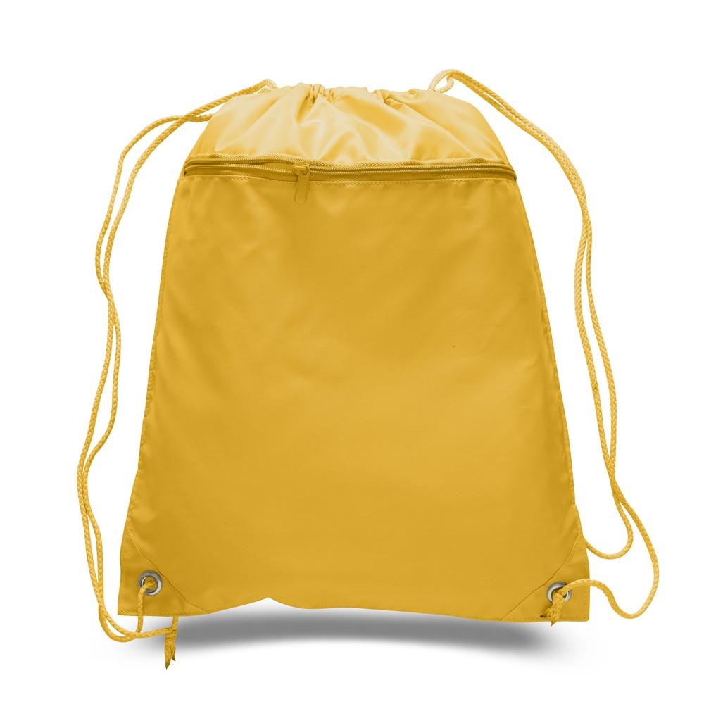 Yellow discount drawstring bag