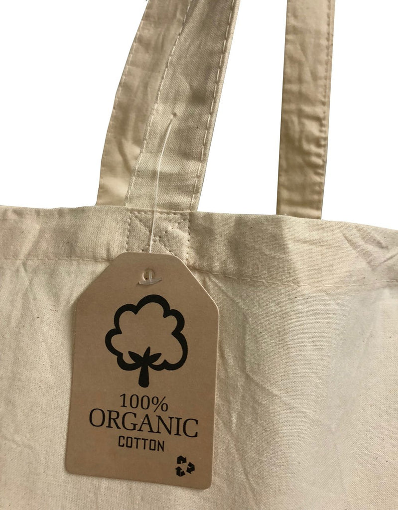 Set of 6 - Organic Cotton Canvas Tote Bags 15W x 16H Blank Eco Friendly  Bulk Safe Environment Frie…See more Set of 6 - Organic Cotton Canvas Tote