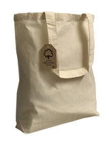 12 ct Organic Cotton Canvas Tote Bags with Gusset - By Dozen