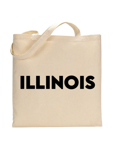 Illinois Tote Bag - State Tote Bags