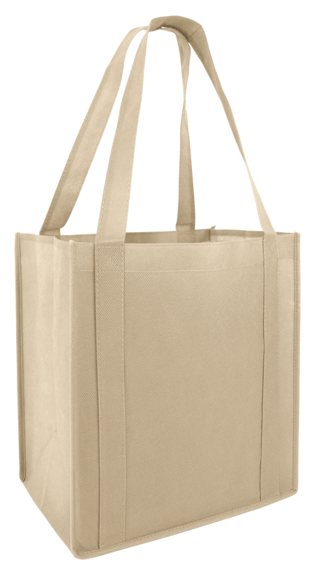 Cheap Grocery Shopping Tote Bag khaki