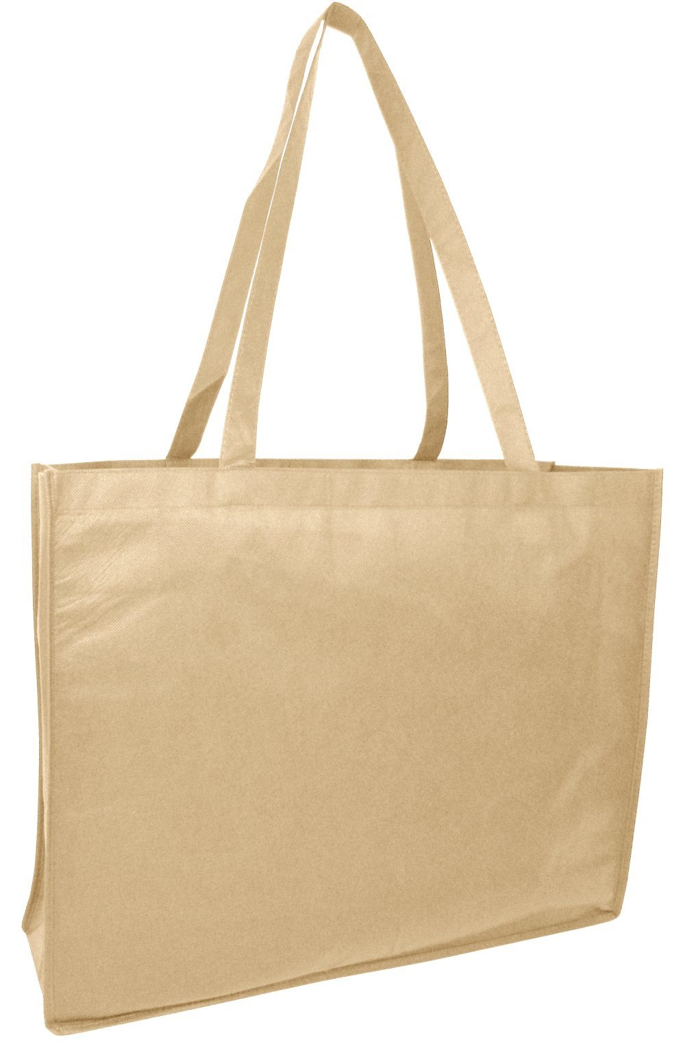Large Promotional shopping Tote Bags khaki