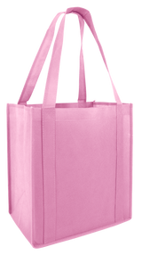 Cheap Grocery Shopping Tote Bag pink