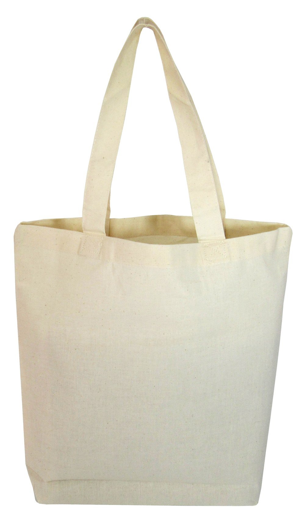 240 ct Premium Quality 100% Cotton Reusable Tote Bags - By Case