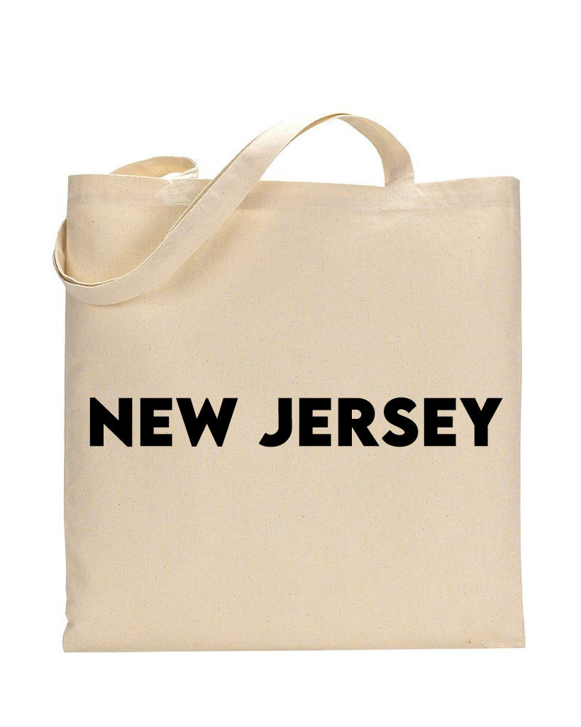 State of New Jersey Tote Bag Organic Cotton Eco-Friendly