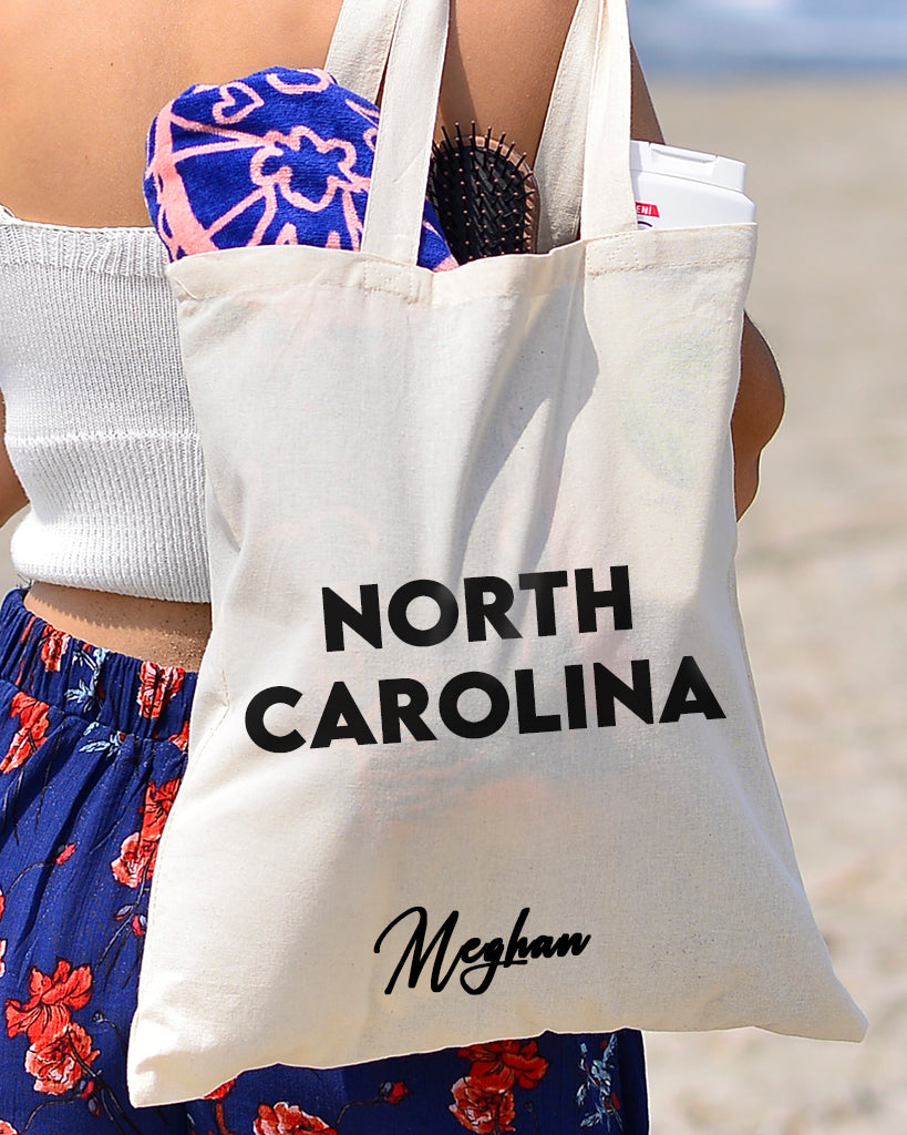 North Carolina Tote Bag - State Tote Bags