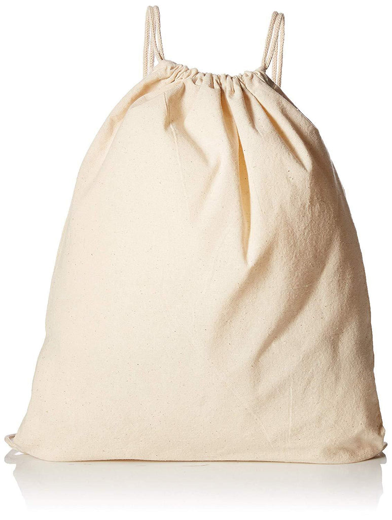 4 1/2  x 7 Mini Bright Color Canvas Drawstring Bags - 12 Pc.