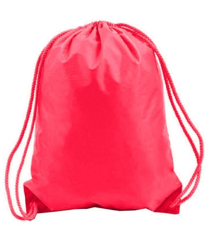 48 ct Drawstring Backpacks Sport Cinch Bags - ASSORTED COLOR PACK (CLOSEOUT)
