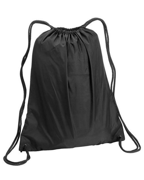 Drawstring Tote Backpack Non-Woven Cinch Sack Bag Swim Camp Party Favor 25  Pack (Black)