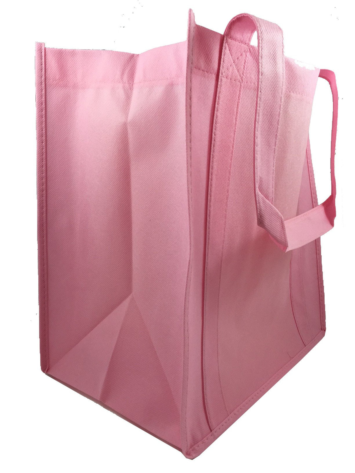 Cheap Grocery Shopping Tote Bag Pink