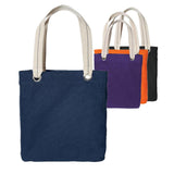 48 ct Colorful Cotton Canvas Allie Tote Bag with Interior Lining - By Case