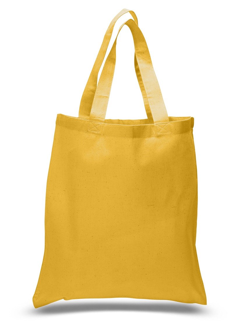 Gold Economical Cotton Reusable Tote Bag