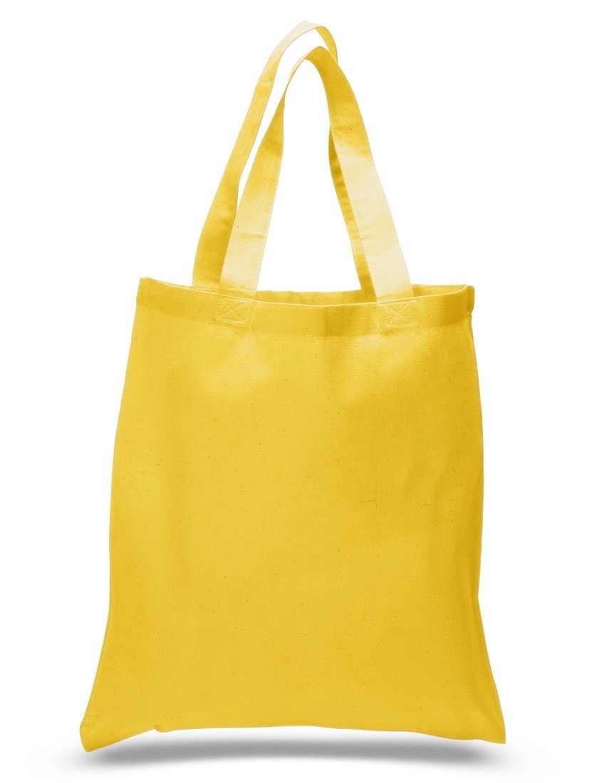 Cotton Daily Tote Bags Yellow