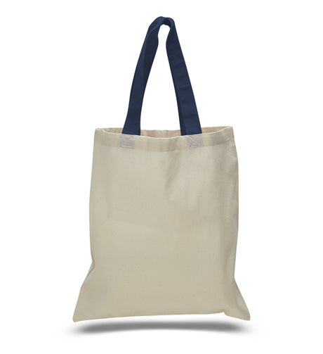 Affordable Tote Bag With Navy Handles