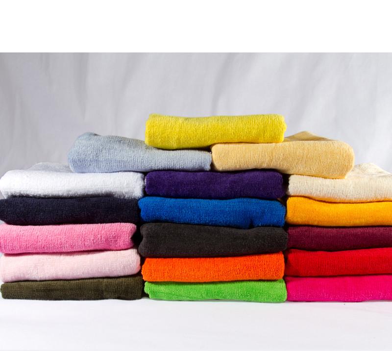 Wholesale 16 x 19 Cotton Green Terry Cloth Towels, 1 Dozen