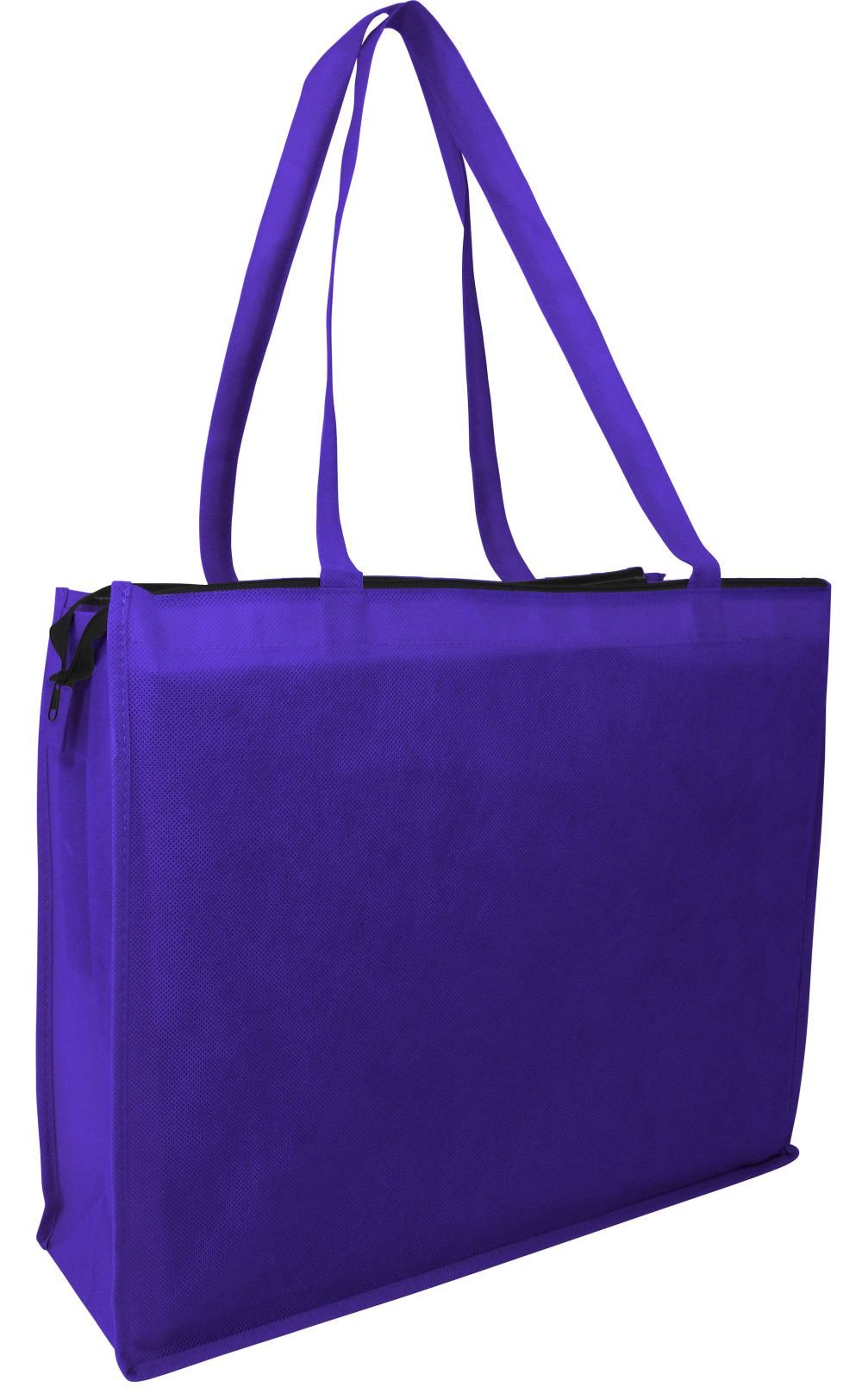 Large Promotional shopping Tote Bags purple
