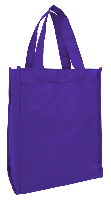 Small Book Bag Non Woven Gift Tote Bag purple