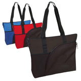 Stylish 600D Polyester Deluxe Zipper Tote Bag