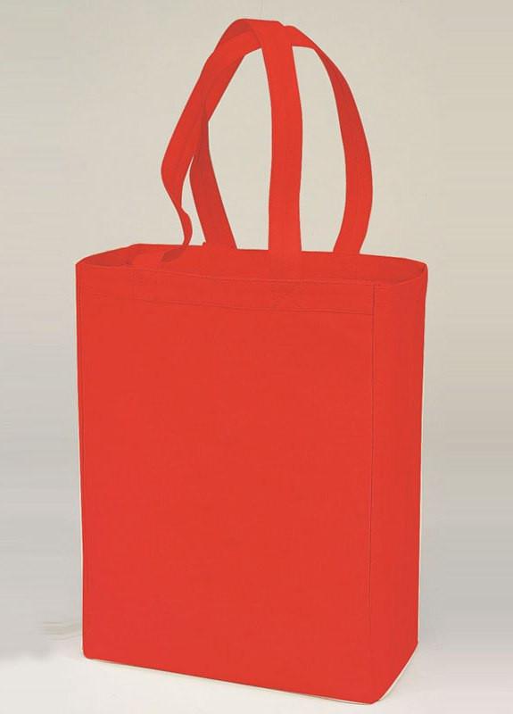 Cheap Heavy Canvas Shopping Tote Bags in Red Color
