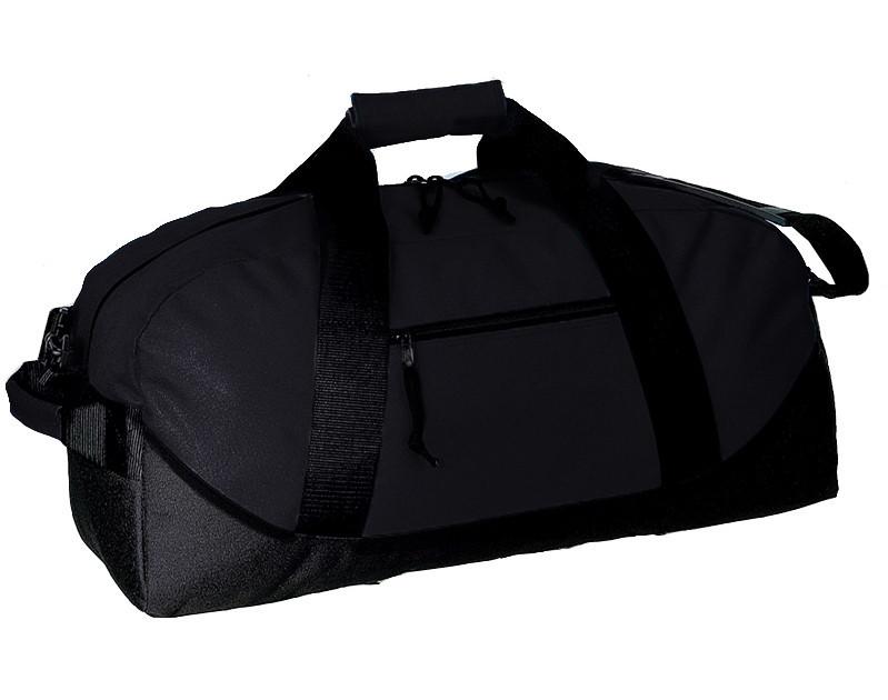 Closeout Two Tone Polyester Medium Duffel Bag