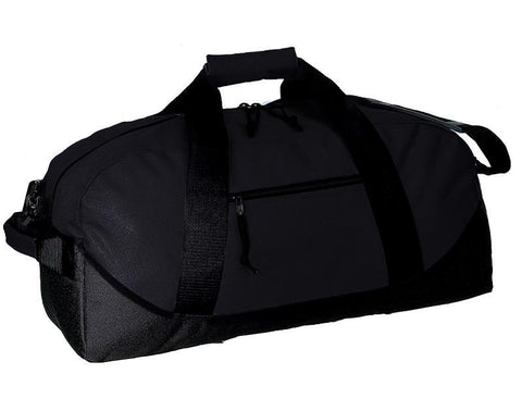 Closeout Two-Tone Polyester Medium Duffel Bag