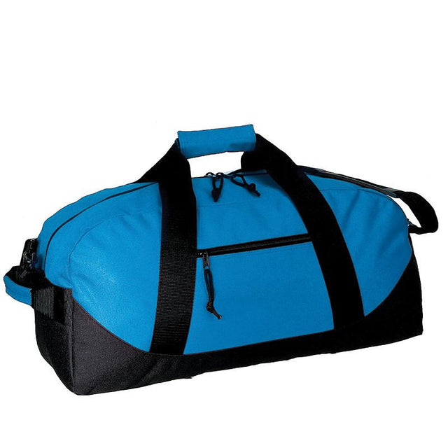 Two Tone Polyester Medium Duffel Bag