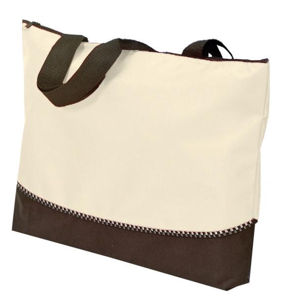 Closeout Polyester Beach Tote Bags With Zipper