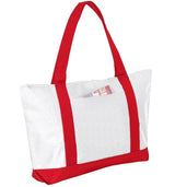 Polyester Beach Tote Bags Red