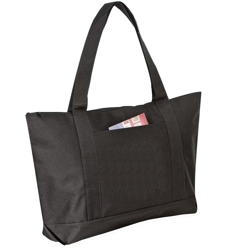 Zippered beach online tote