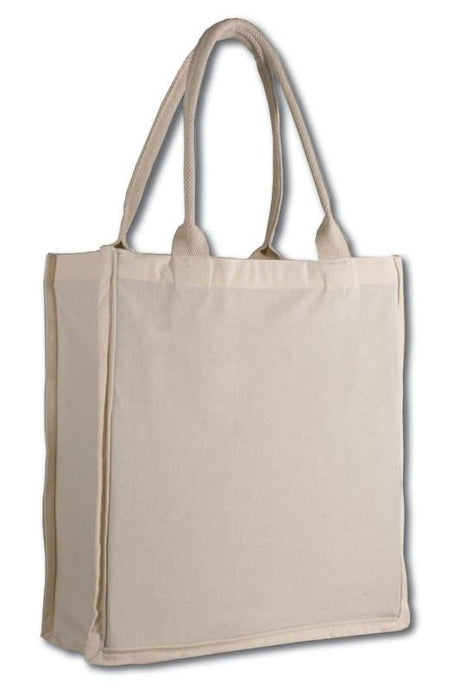 Wholesale Natural Cotton Fancy Shopper Tote Bags