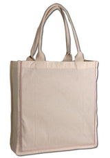 Light Pink Stripe Fancy Shopping Medium Tote Bags