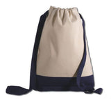 Navy Two Tone Canvas Sport cinch pack