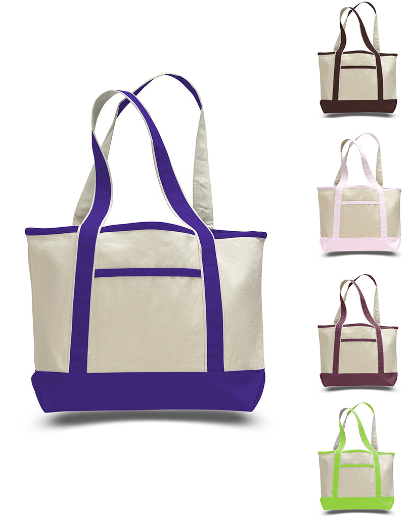 72 ct Medium Size Heavy Canvas Deluxe Tote Bag - By Case - Alternative