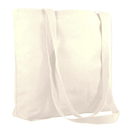 Large Blank Canvas Value Messenger Tote Bags in Natural 
