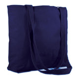 Wholesale Large Canvas Value Messenger Totes in Navy