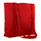 Promotional Large Canvas Value Messenger Tote Bags in Red
