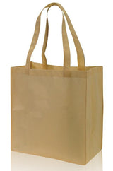 Cheap Large Size Non-Woven Polypropylene Grocery Bags in Khaki
