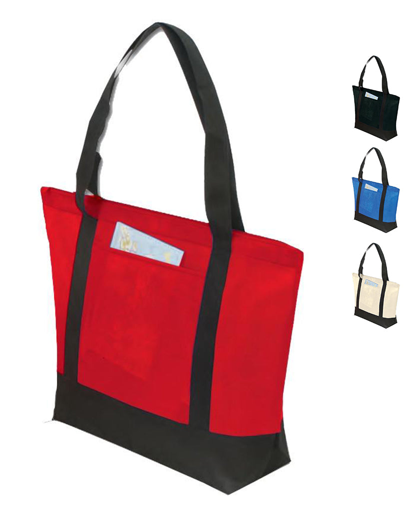 TWOGOATS Unisex Cotton Canvas Eco Friendly zipper Tote Bag  Multipurpose Bag - Multipurpose Bag