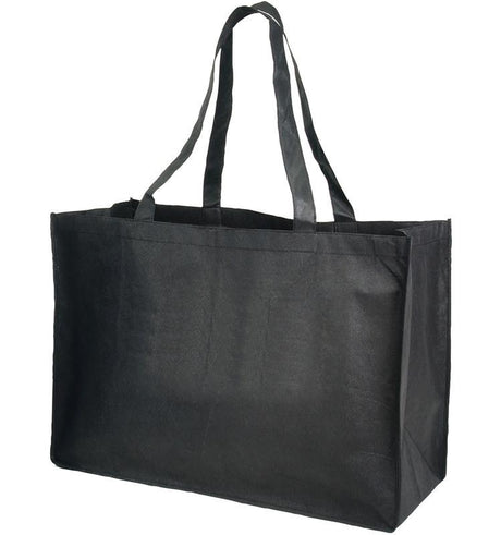 Black Color Jumbo Non-Woven Polypropylene Grocery Tote Bags