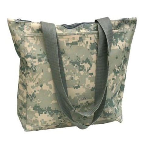 Polyester Digital Camo Tote Bag with Zipper
