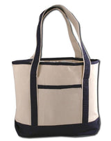 Cheap Navy Color Heavy Canvas Deluxe Tote Bag