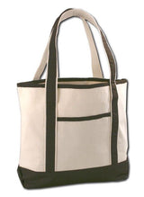 Inexpensive Chocolate Color Heavy Canvas Deluxe Tote Bag